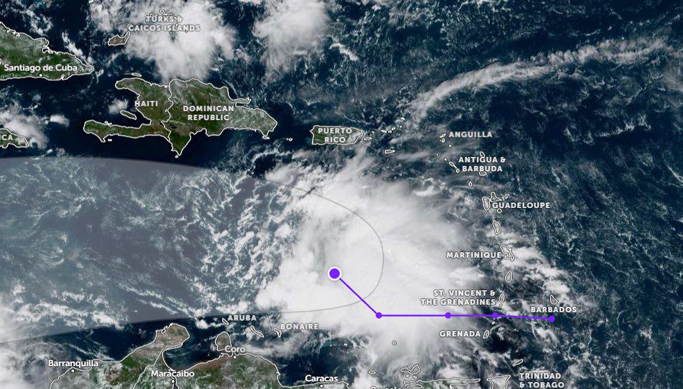 Melissa se formó la mañana de este martes y amenaza en convertirse en huracán mientras se acerca a Haití.