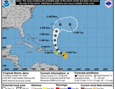 ¿La tormenta Jerry amenaza con convertirse en huracán en el Atlántico?