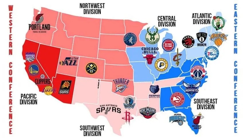 En la temporada actual de la NBA, equipos como los Detroit Pistons lideran el Este, mientras que el Oklahoma City Thunder domina el Oeste, según las clasificaciones recientes de la liga