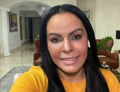 La pastora Yesenia Then, líder del Ministerio Soplo de Vida, durante su declaración pública este martes.